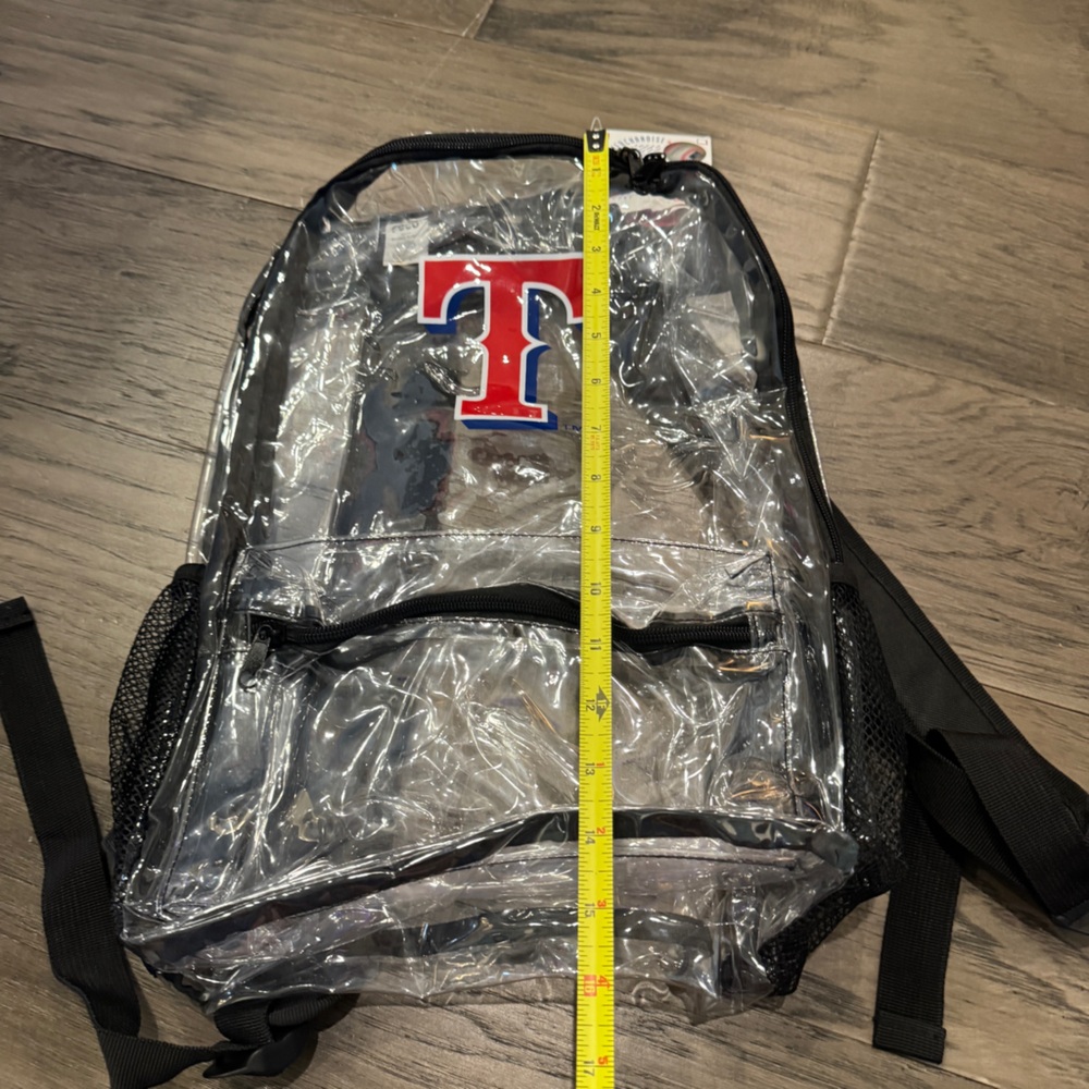 Texas‎ Rangers MLB Clear Backpack NEW - Picture 3 of 7